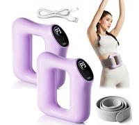 Multifunctional Fascia Ring for the Entire Body, Electric Massage Ring with 3 Modes 5 Levels, Percussion Massager for Muscle Recovery Deep Tissue Relaxation and Full Body Use (Purple*2)