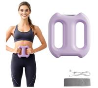Multifunctional Fascia Ring with 3 Modes and 5 Levels,Upgraded Electric Wireless Abdominal Massager,Cable Free Massager with Adjustable Strap for Massage of The Abdomen, Arms,Legs (Purple)