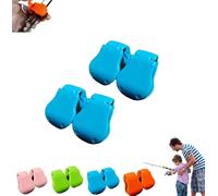 Multifunctional Fishing Rod Holder - 2025 New Anti-Tangle & Shockproof Design, Portable Beach/Pier Fishing Pole Stand with Auto-Lock Clip, Wall/Boat Mountable Rod Storage Organizer(4PCS-D)