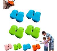 Multifunctional Fishing Rod Holder - 2025 New Anti-Tangle & Shockproof Design, Portable Beach/Pier Fishing Pole Stand with Auto-Lock Clip, Wall/Boat Mountable Rod Storage Organizer(8PCS-A)