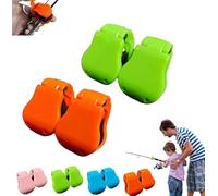 Multifunctional Fishing Rod Holder - 2025 New Anti-Tangle & Shockproof Design, Portable Beach/Pier Fishing Pole Stand with Auto-Lock Clip, Wall/Boat Mountable Rod Storage Organizer(4PCS-B)