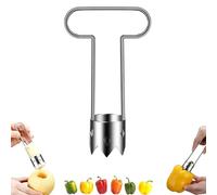 Multifunctional Fruit and Vegetable Core Remover, 2025 New in Gettoreach Core Remover, Red Bell Pepper Seed Corer Tool, Kitchen Gadgets, for Apple, Bell Peppers And Pear (B*1)