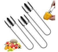 Multifunctional Fruit and Vegetable Core Remover, Fruit Corer Tool, Vegetable Corers, Pepper Corer Seed Remover Tool, for Apple, Pear, Tomato, Vegetable and Fruits Coring (3pcs)