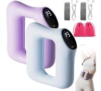 Multifunctional Full-Body Fascia Ring, 5 Speeds & 3 Modes Fast Fat Burning Yoga Ring Massager, Ergonomic Electric Belly Massager, Fascia Blaster, for Thigh Waist Full-Body Back Arm (B+C)