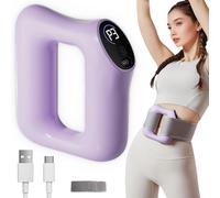 Multifunctional Full-Body Fascia Ring, Portable Electric Full-Body Fascia Ring, with Adjustable 3 Modes and 5 Levels of Intensity Massage (Purple)