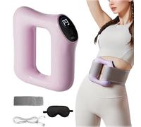 Multifunctional Full-Body Fascia Ring, Portable Electric Vibrating Ring, High-Frequency Vibration, Adjustable Massage Modes, Ergonomic Electric Fascia Massager (Pink)
