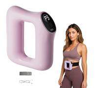 Multifunctional Full-Body Fascia Ring, Upgraded Fast Fat Burning Yoga Ring Massager, Ergonomic Electric Fascia Massager Muscle Knot Recovery & Relaxation, 3 Modes/5 Levels (Pink)