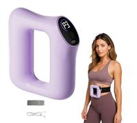Multifunctional Full-Body Fascia Ring, Upgraded Fast Fat Burning Yoga Ring Massager, Ergonomic Electric Fascia Massager Muscle Knot Recovery & Relaxation, 3 Modes/5 Levels (Purple)