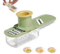 Multifunctional Garlic Grinder & Mandoline Slicer, 2026 New Mini Garlic Slicer, 3 in 1 Ginger Garlics Grater, Easy Slicing and Grinding, Shredding, for Home, Restaurant (Green)