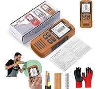 Multifunctional Handheld Metal & Wall Detector,5 in 1 Stud Finder Scanner, Portable Wire Pipe Power Scanner with HD LCD Display and Audio Alarm for Detecting Metal, Cables, Wood (Brown)