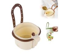 Multifunctional Hanging Sink Drain Basket,Hanging Sink Drain Basket,Openable Bottom Cover, 2026 New Cactus Quick Draining Colander for Cooking and Food Prep (Brown)