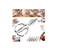 Multifunctional Heavy-Duty Kitchen Shears, 2025 Ciseaux de Cuisine Professionnel Multifonctions Robuste Cisaille four os de,La Volaille,La Viande,Fruit Mer, en Acier Inoxydable Ciseaux Cuisine (Ar)
