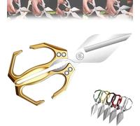 Multifunctional Heavy-Duty Kitchen Shears, Heavy Duty Kitchen Scissors for Food with Ergonomic Handle, Stainless Steel Meat Scissors for Meat, Poultry, Seafood, and Food Prep (Gold)