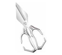 Multifunctional Heavy-Duty Kitchen Shears, Heavy Duty Scissors for Gadgets Dining Food with Ergonomic Handle, Stainless Steel Meat Scissors (Silver)