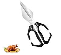 Multifunctional Heavy-Duty Kitchen Shears, Sharp Poultry Shears, Poultry Scissors Heavy Duty Cut Bone with Ergonomic Handle for Chicken, Meat, Seafood Cutting (Black)