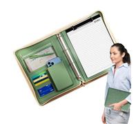 Multifunctional Leather Folder - Ampia capacità con chiusura lampo