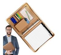 Multifunctional Leather Folder - Ampia capacità con chiusura lampo