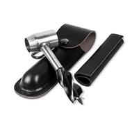 Multifunctional Manual Survival Drill with Leather Case Hand Auger Wrench for Camping Outdoor survival gear and equipment