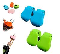 Multifunctional Rod Holder - Secure Carrier & Tangle-Free Organizer for Fishing Rods, Rubber Pole Clips, Pressure-Resistant Protection, High-Elastic Band (Blue+Green,4Pcs)