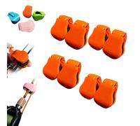 Multifunctional Rod Holder - Secure Carrier & Tangle-Free Organizer for Fishing Rods, Rubber Pole Clips, Pressure-Resistant Protection, High-Elastic Band (Orange,8Pcs)
