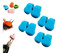 Multifunctional Rod Holder - Secure Carrier & Tangle-Free Organizer for Fishing Rods, Rubber Pole Clips, Pressure-Resistant Protection, High-Elastic Band (Blue,8Pcs)