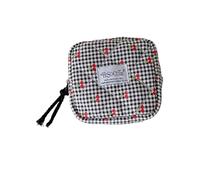 Multifunctional Sanitary Product Organiser Cherries Print Designs Portable Storage Bag for Personals Items Cherries Designs Travel Pouch