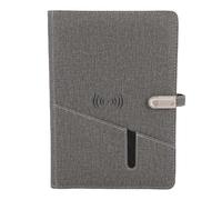 Multifunctional Smart Business Notebook with Lamp Audio Recording Power Source 15W Wireless Charger Intelligent Planner for Office Work Travel A5 Size Paper 160 Pages