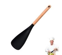 Multifunctional Spatula Cooking Spoon, Multifunctional Silicone Cooking Scoop Spoon, for Cooking Heat Resistant Utensils and Nonstick Cookwares, Scooping & Serving So Much Easier (Black,Large)