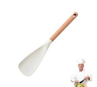 Multifunctional Spatula Cooking Spoon, Multifunctional Silicone Cooking Scoop Spoon, for Cooking Heat Resistant Utensils and Nonstick Cookwares, Scooping & Serving So Much Easier (White,Large)