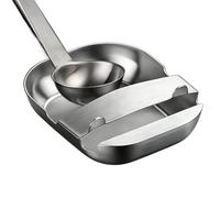 Multifunctional Spoon Rack - Stainless Steel Kitchen Organizer for Cooking Tools | Self Standing Design with Lid Holder and Drip Tray, Durable Countertop Storage for Spoons, Baking Utensils