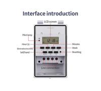 Multifunctional Time Control Switch 220V 30A Digital Timer Weekly 7 Days Programmable Electronic Timer with Button Lock