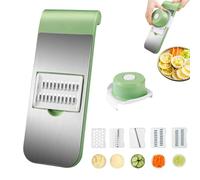 Multifunctional Vegetable Cutter with Stainless Steel Blades, Consecutivte Multifunctional Vegetable Cutter, Handheld Vegetables Slicer Cuts Set, Stainless Steel Shredder Knife (5 blades)
