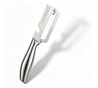 Multifunctional Vegetable Peeler Knife, 3 In 1 Handheld Peeling and Garnishing Set, Zero Snag Steel Peelers & Graters for Kitchen, Glide Edge Shredder for Potatoes Carrot Cucumber(Stainless -1pc)
