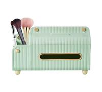 Multifunktionale Aufbewahrungsbox - Stilvoller Organizer Taschentücher & Handy | Kreative Ablage Fernbedienung, Toiletten-Zubehör | Ideal Für Bad, Wohnzimmer, Küche, Büro, Grün/Gelb/Weiß