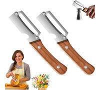 Multifunktionaler Gemüseschäler für die Küche, 2-in-1 Obst- und Gemüseschäler mit Flaschenöffner und ergonomischem Griff, scharfer und langlebiger Schäler für schnelles Kochen (2)