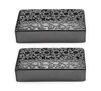 Multifuntional Chitarra Elettrica Pickup Copertura Protettiva Accessorio Strumento Parte Ottone Texture Facile Installazione Humbucker Pickup Cover