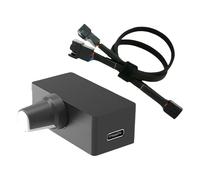 Multifuntional PWM Controller Velocità Ventola Splitter Cavo Piccolo ABS Housing Regolatore di Velocità Adatto Per Più Motori ABS Motor Controller