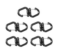 Multifunzionale a forma di S Moschettone Clip Portachiavi Porta Cintura Rotazione di 360 Gradi Heavy Duty Portachiavi Gancio Campeggio Clip