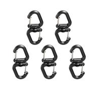 Multifunzionale a forma di S Moschettone Clip Portachiavi Porta Cintura Rotazione di 360 Gradi Heavy Duty Portachiavi Gancio Campeggio Clip