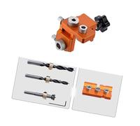 Multifunzionale Alluminio Doweling Hole Guide Jig Set per Cabinet Splicing Drilling Template Drill Guide per legno