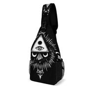 Multifunzionale Borsello A Tracolla Goth Moon Eye Witch Magic Board Borsa A Tracolla Tattica Portatile,Sportivo Borsa Petto per Alpinismo Viaggio Outdoors