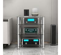 Multifunzionale CD DVD Console di gioco vetrina AV Media Stand Mensola angolare Facile da montare Salvaspazio Storage per soggiorno Gaming Registrazione Camera da letto Grigio chiaro 60x48x72cm