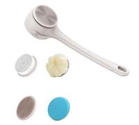 Multifunzionale Elettrobad Spazzola Doccia Doppio Manico 4Replacable Head Per Pulizia Senza sforzo E Relax