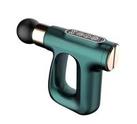 Multifunzionale Pistola for massaggi in plastica con 4 testine massaggianti, potenti massaggiatori portatili con calore for percussioni su corpo, gambe, spalle e schiena. Regolabile(Groen)
