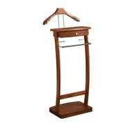 Multifunzionale Servo Muto da Camera in Legno, Moderno Appendi Abito Camera | ServoMuto da Camera di Lusso con Vassoio, Indossatore con Robusto Telaio, Terra per Ingresso, Ufficio e Camera da Letto