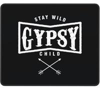 Multifunzionale Tappetino per Il Mouse, Bohemian Boho Chic Stay Wild Gypsy Child, Lavabile Tampone per Mouse, Mousepads, 25X30cm, Ufficio, Casa, PC