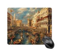 Multifunzionale Tappetino per Il Mouse Canalettos Bucentaur'S Return Venice Italy 25X30Cm, Tappeto Mouse Personalizzato Gaming Mousepad per Laptop Notebook Pc