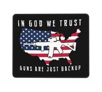 Multifunzionale Tappetino per Il Mouse, in God We Trust My G-uns Are Just, Ergonomico Tappetini Mouse, Mousepads, 25X30cm, Computer, Casa, PC