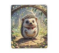 Multifunzionale Tappetino per Il Mouse, Lovely Hedgehog, Pratica Tappetino per Mouse, Gaming Mousepad, 25X30cm, Ufficio, PC, Notebook