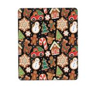 Multifunzionale Tappetino per Il Mouse, Merry Christmas Snowman, Bordi Cuciti Tappetino per Mouse, Gaming Mousepad, 25X30cm, Laptop, Notebook, Computer